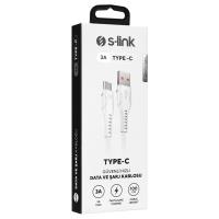 S-iınk SL-X243 1M 15W 3A Type-C Güvenli Hızlı Data + Sarj Kablosu